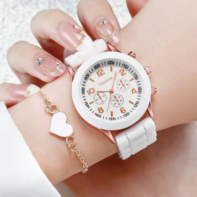 Ensemble de bijoux Reloj Mujer pour femmes, 5/6 pièce