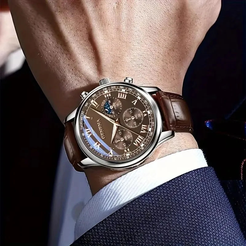 Montre à quartz de luxe pour homme GAIETY