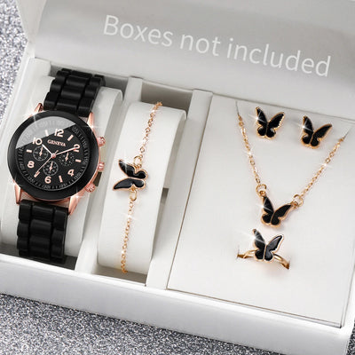 Ensemble de bijoux Reloj Mujer pour femmes, 5/6 pièce