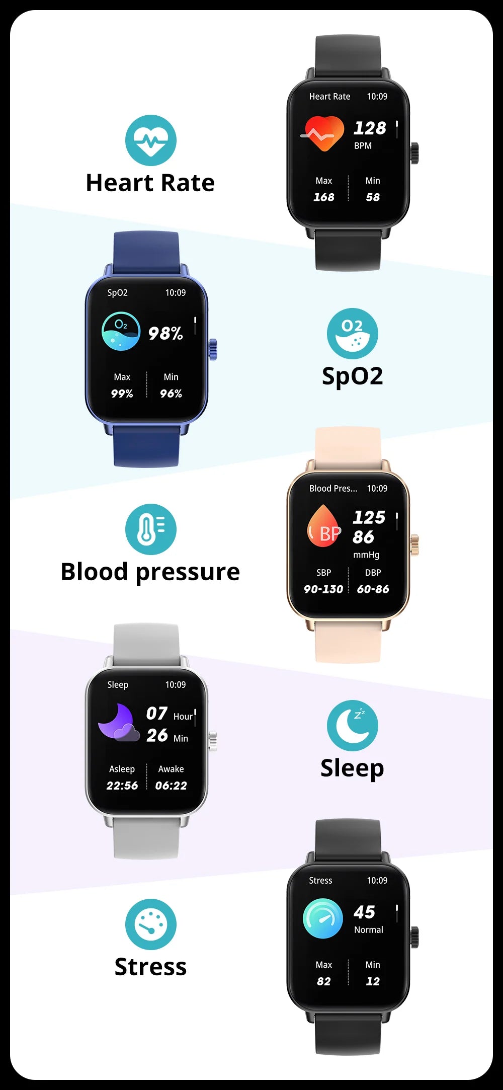 Montre intelligente à appel vocal COLMI P81